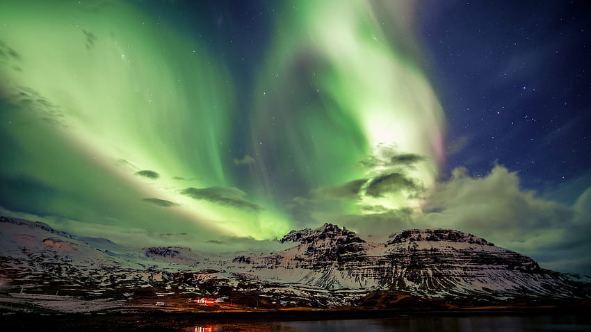 Northern Lights , Aurora Borealis, Iceland, Nature, night sky northern lights HD wallpaper