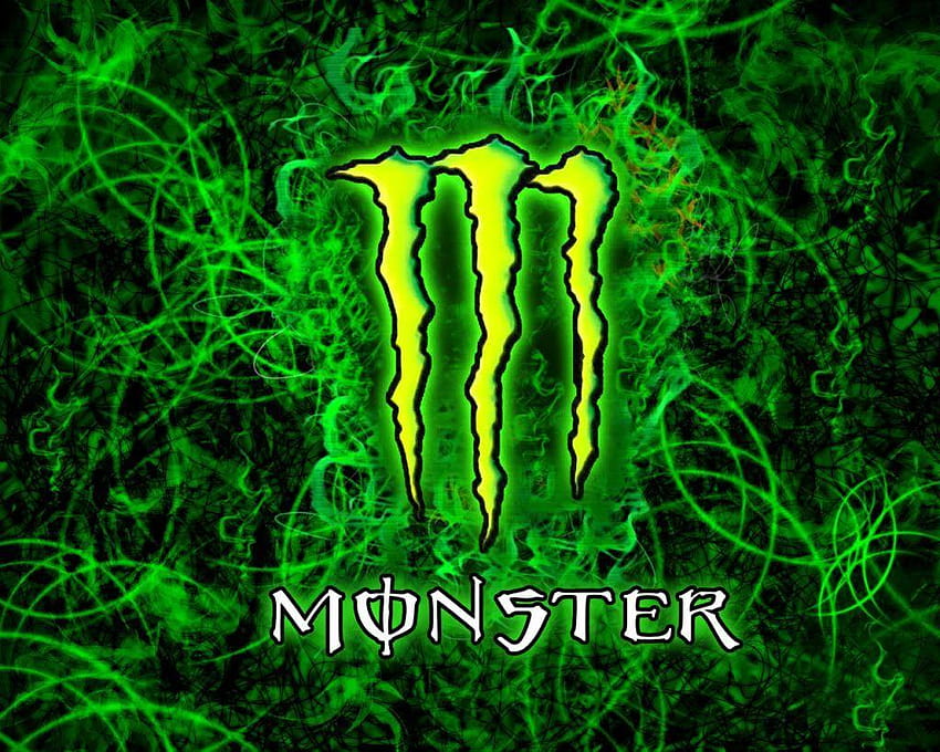Monster Energy, fundo de monstro papel de parede HD