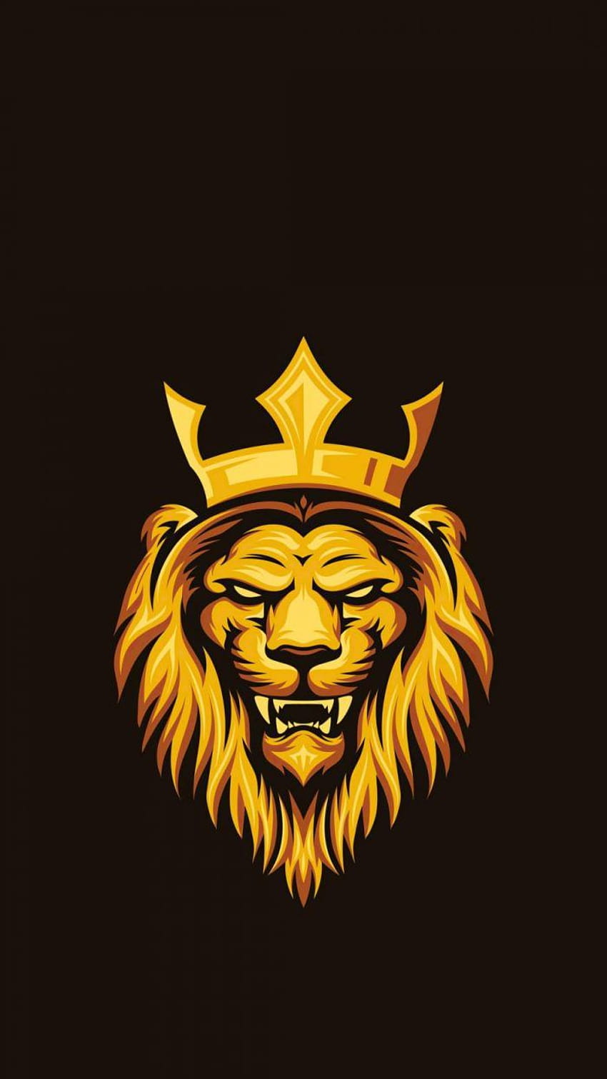 iPhone, lion crown HD phone wallpaper