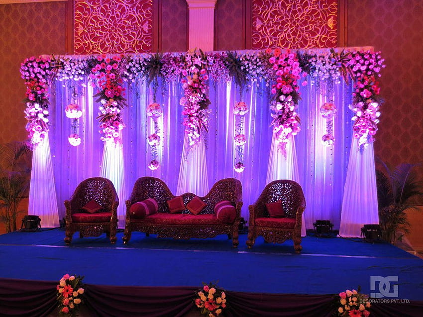 Dekorasi Pernikahan Latar Belakang Panggung Dekorasi Luar Biasa Dalam Ruangan, dekorasi latar belakang panggung Wallpaper HD