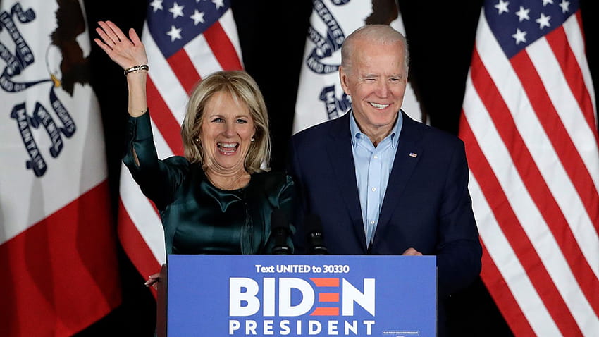 Dra. Jill Biden, esposa do ex-vice-presidente dos EUA, Joe Biden, visitando Fresno City College na quinta-feira, Joe Biden, presidente dos Estados Unidos papel de parede HD