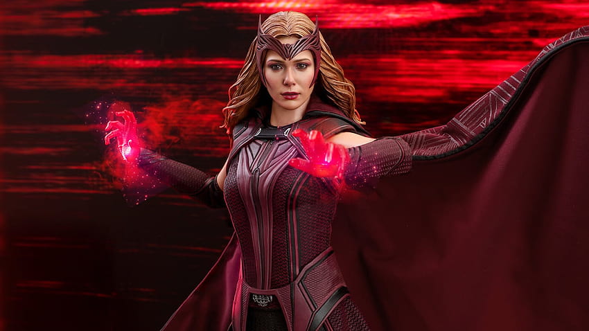 Hot Toys Reveals Its WANDAVISION Scarlet Witch Action Figure HD wallpaper