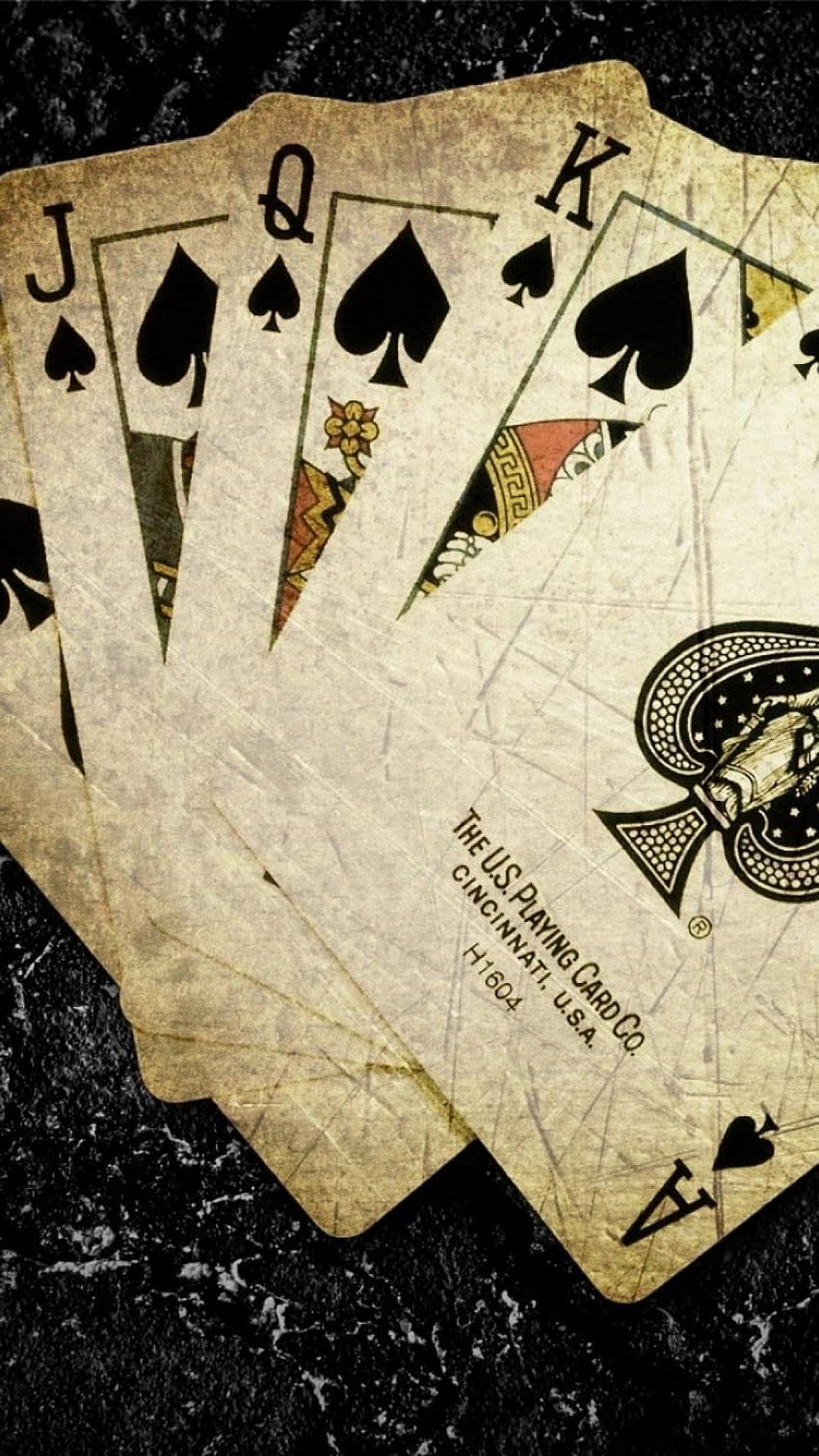 Playing Cards Pattern Spade Club Heart Diamond Wallpaper Background Design  Image Stock Photo  Alamy
