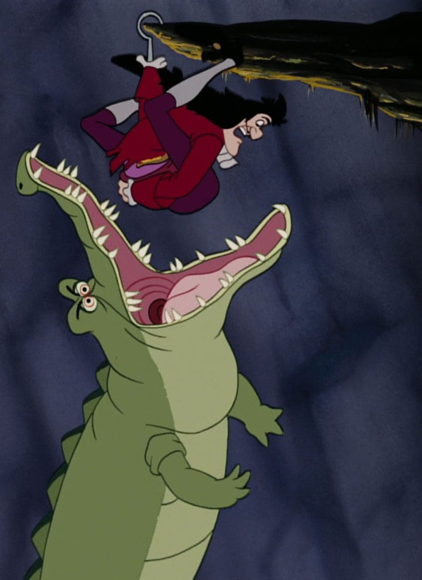 Captain Hook and Tick, peter pan crocodile HD phone wallpaper