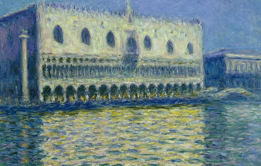 Italy, Venice, the urban landscape, Claude Monet, The Doge's Palace , section живопись, g mone HD wallpaper