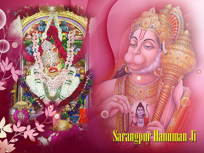 Bhagwan Ji Pomóż mi: Sarangpur Hanuman Ji Tapeta HD