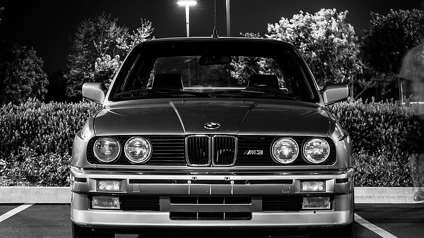 BMW M3 E30 黒と白、BMW E30 M3 高画質の壁紙