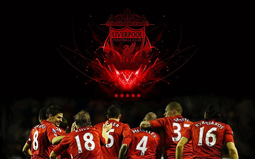 : 1920x1200 px, footballers, Liverpool FC, logo, Martin Skrtel, Steven Gerrard, YNWA 1920x1200 HD wallpaper