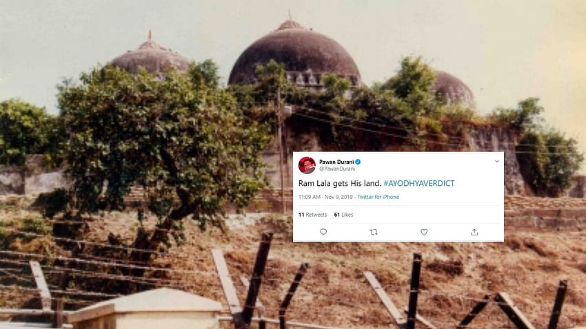 Reacciones en Twitter sobre Ayodhya Ram Mandir fondo de pantalla