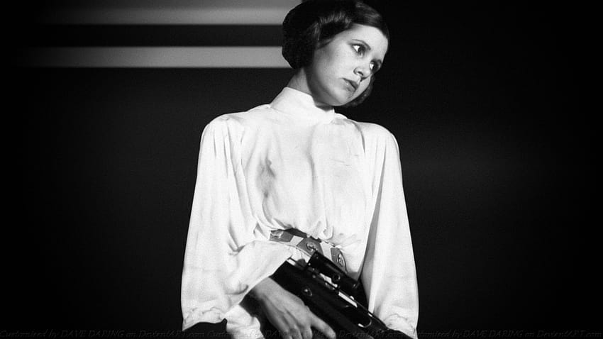 Carrie Fisher Princess Leia XXII от Дейв HD тапет