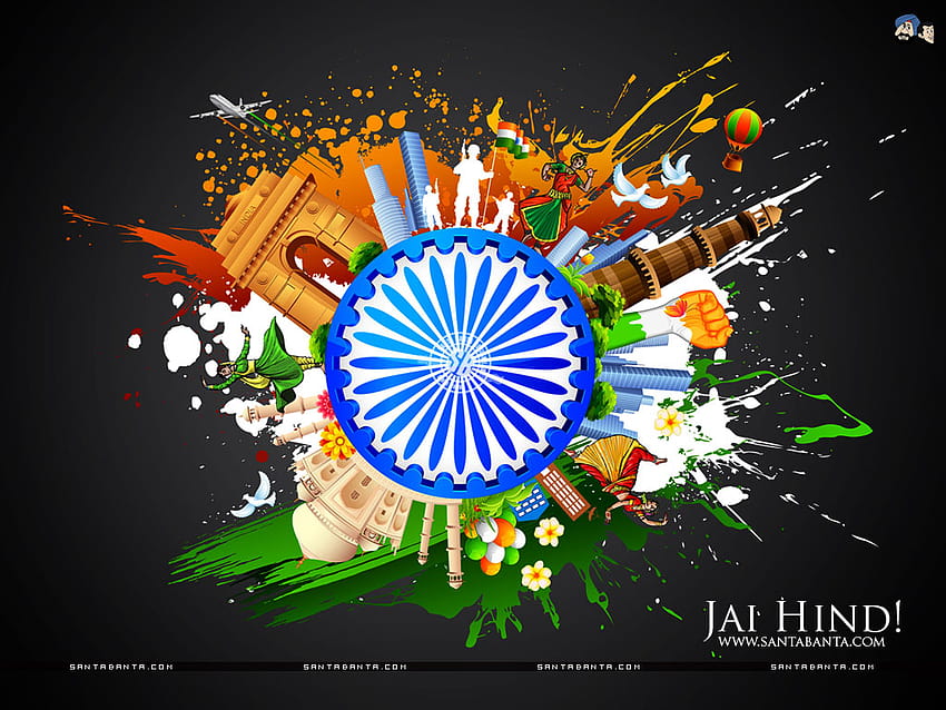 rangoli pada budaya India, patriotik India Wallpaper HD