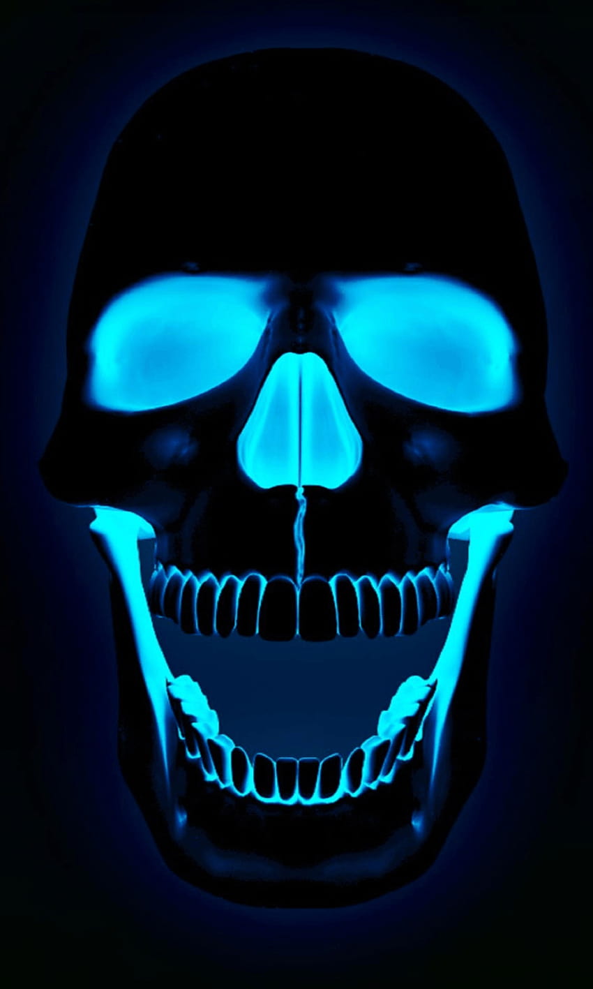 Neon Glowing Skull em 2019, iphone neon assustador Papel de parede de celular HD