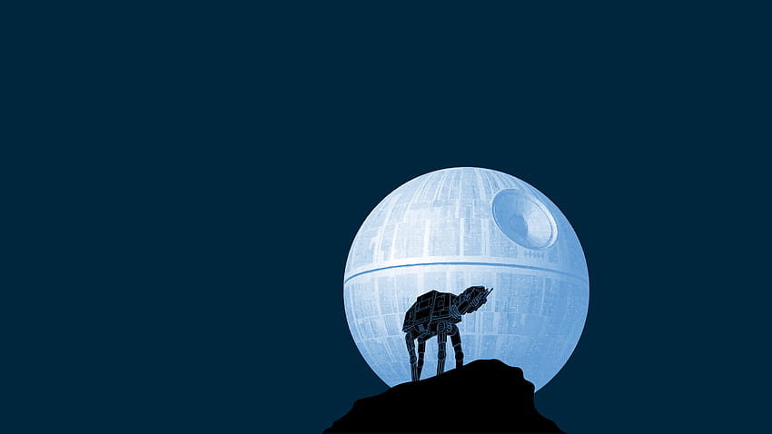 Latar Belakang Star Wars Biru Wallpaper HD