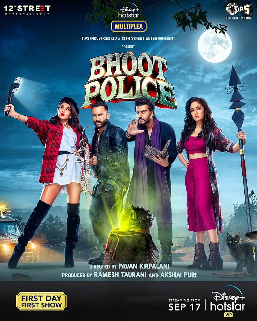 Bhoot Police: Saif Ali Khan หนังตลกสยองขวัญของ Jacqueline Fernandez มีกำหนดฉายทาง Disney+ Hotstar วันที่ 17 กันยายน วอลล์เปเปอร์โทรศัพท์ HD
