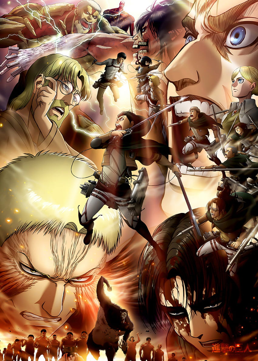 Anime Attack on Titan Text' Poster Print by Team Awesome, attack on titan poster HD phone wallpaper
