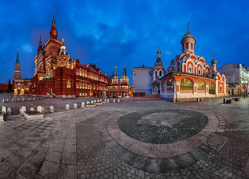 Kota Moskow Rusia Alun-alun Kota Lapangan Merah Kremlin Moskwa Wallpaper HD