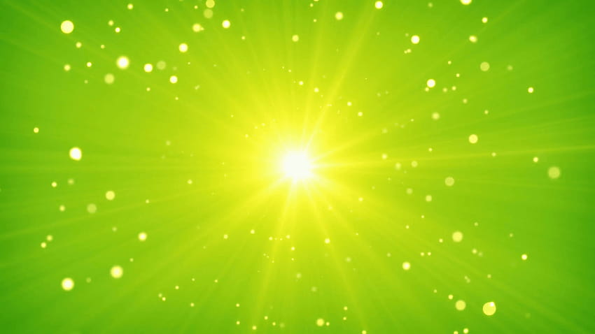зелена жълта светлина и фонове на кръгови частици Фонове на движение, светло зелен фон HD тапет