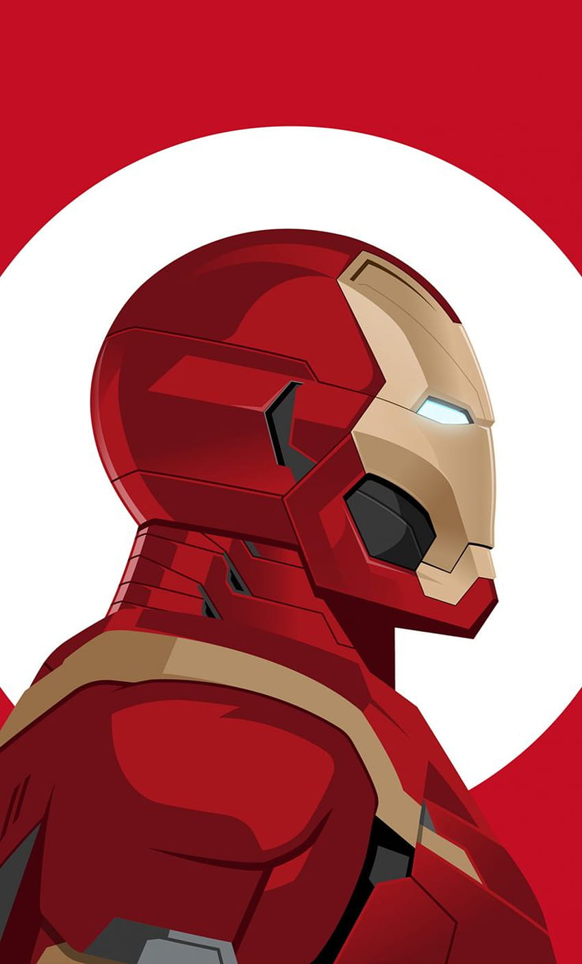 Iron man, minimal, iron suit, art, 1280x2120, iron man vector HD phone ...