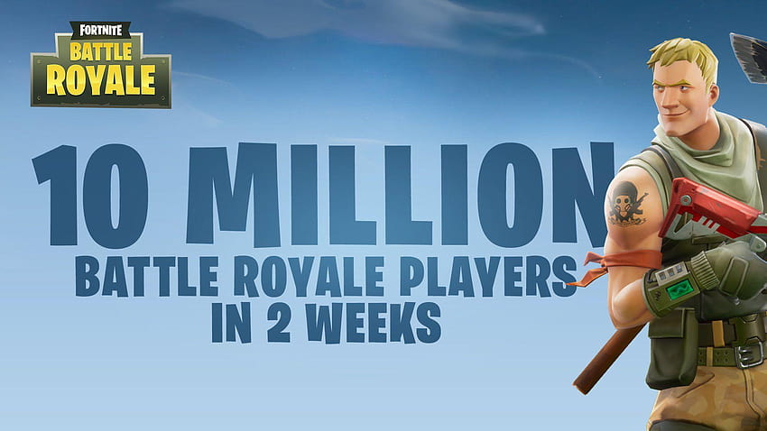 Fortnite Battle Royale надмина 10 милиона играчи HD тапет