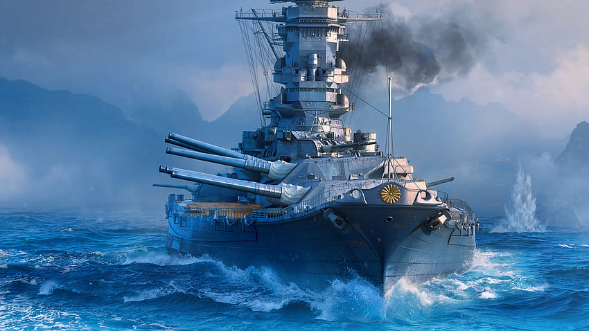 Yamato-Schlachtschiff HD-Hintergrundbild