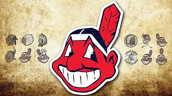 HD wallpaper Indians Cleveland Indians logotype red pink color black  color  Wallpaper Flare
