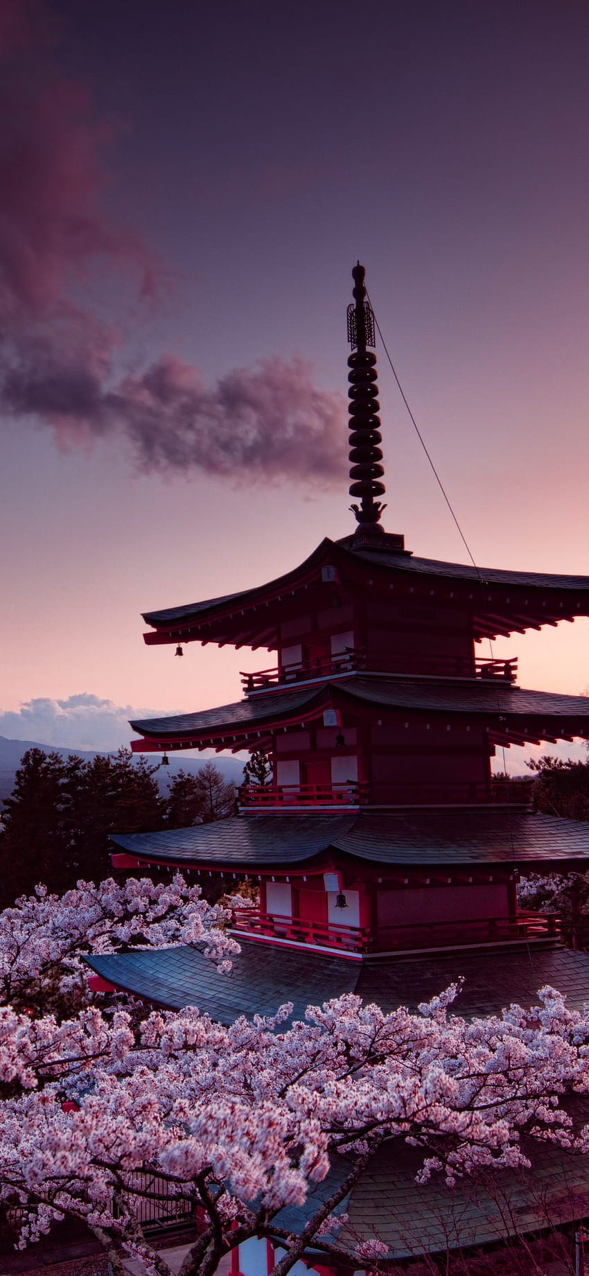1125x2436 1125x2436 Churei Tower Mount Fuji Au Japon Iphone X, esthétique ps4 japonais Fond d'écran de téléphone HD