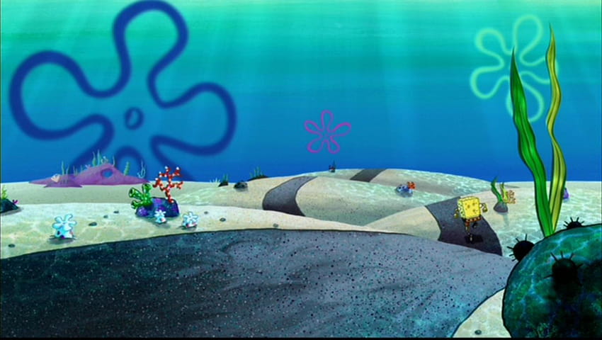 Film SpongeBob Kanciastoporty”, SpongeBob pod wodą Tapeta HD