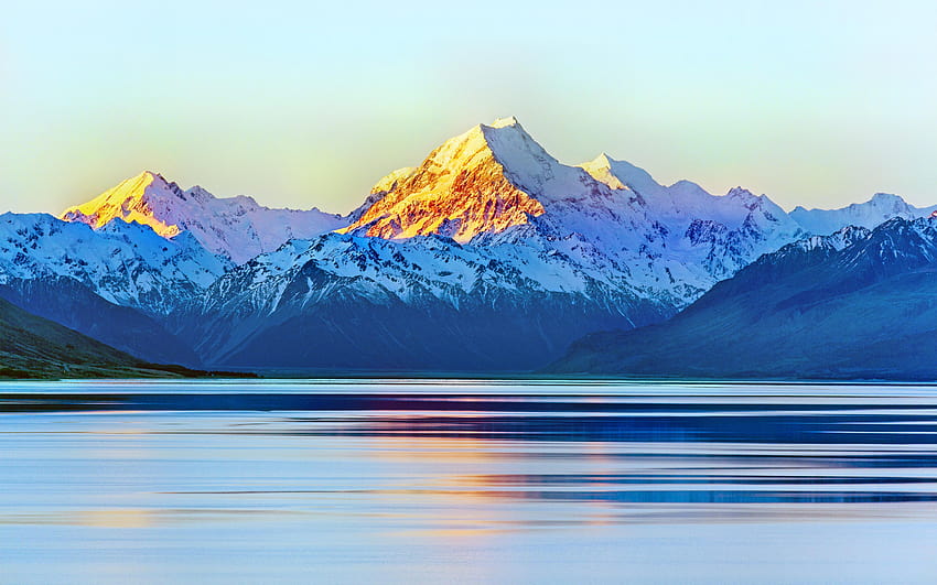 Aoraki, Mount Cook, Nova Zelândia, Natureza, aoraki mount cook papel de parede HD