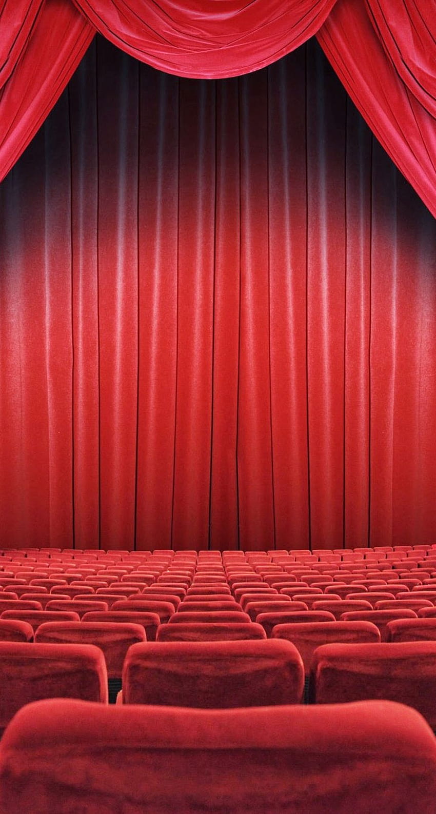 Theatre Seats Red Curtain for Phoned HD phone wallpaper