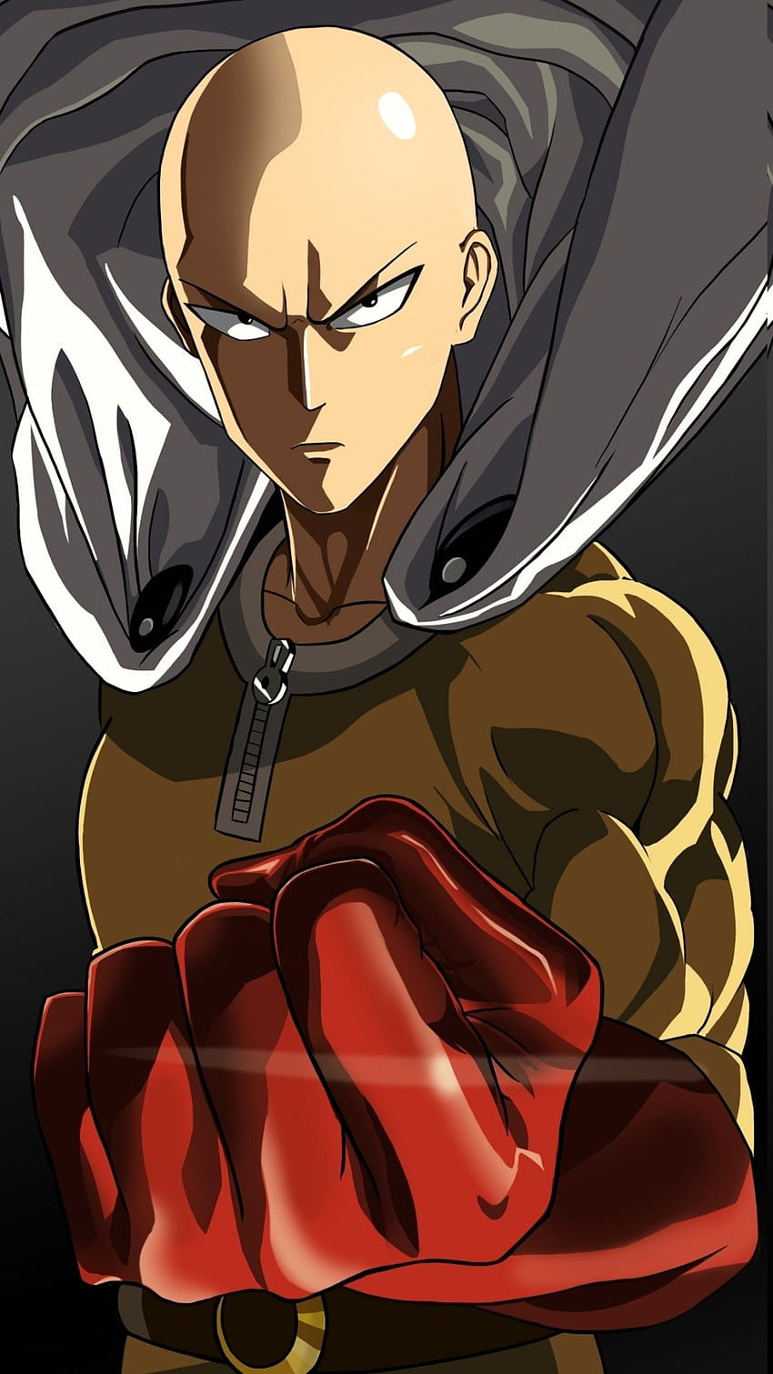 Saitama, One Punch Man, Anime, Handschuhe, One Punch Man Telefon HD-Handy-Hintergrundbild