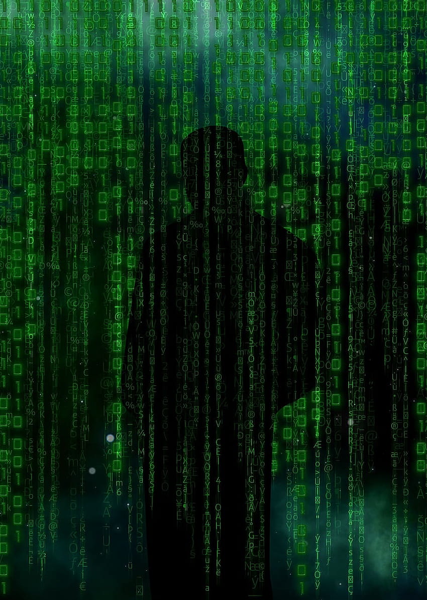 green binary , code, hacker, data, security, technology, digital, password, crime, virus, binary language coding mobile HD phone wallpaper