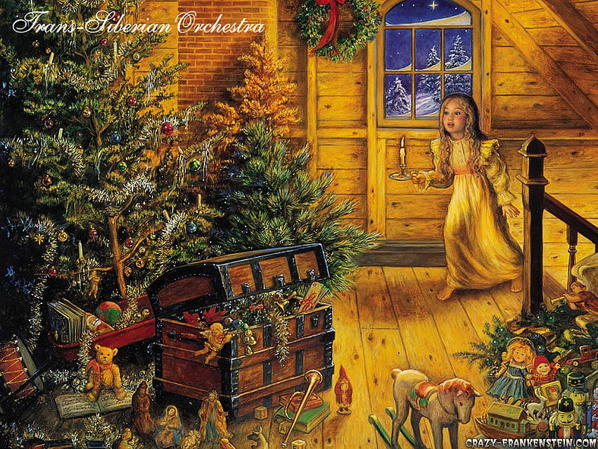 Altmodisches / Vintage-Weihnachten HD-Hintergrundbild