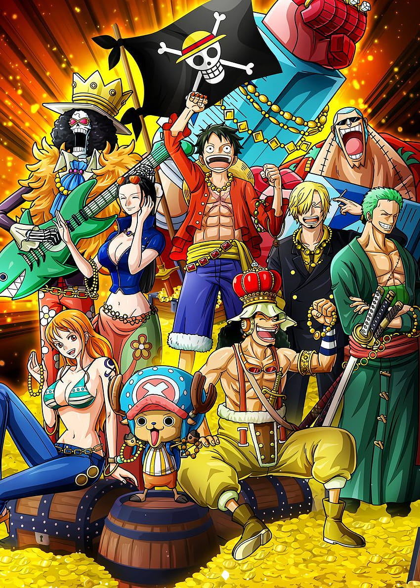 Straw hats one piece' Poster by OnePieceTreasure, one piece movie HD phone wallpaper