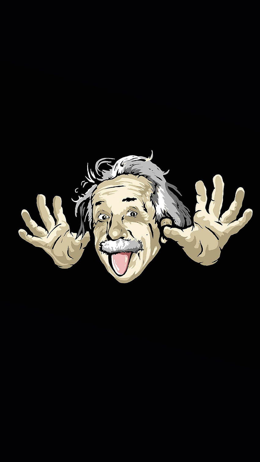 Cheeky Einstein. Cute Funny Cartoon iPhone ! Repin, albert einstein mobile HD phone wallpaper