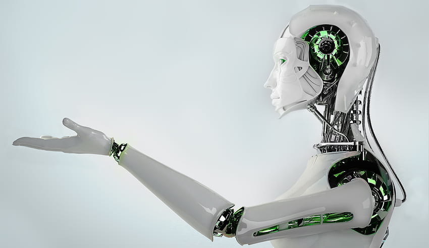 2828400 / proste tła robot sztuka cyfrowa sztuczna inteligencja technologia hi tech, wysoka inteligencja Tapeta HD