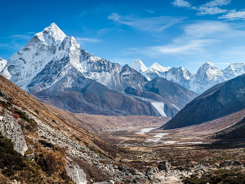 Ama Dablam Himalaya Mountains, himalayas HD wallpaper