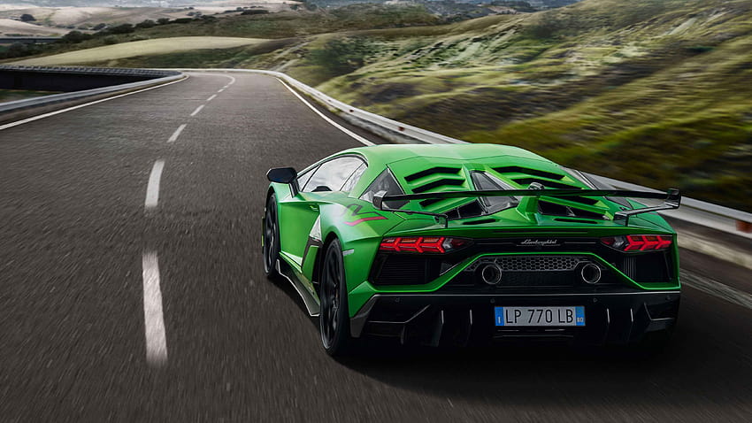 Lamborghini Aventador S , Backgrounds, lamborghini green car HD wallpaper
