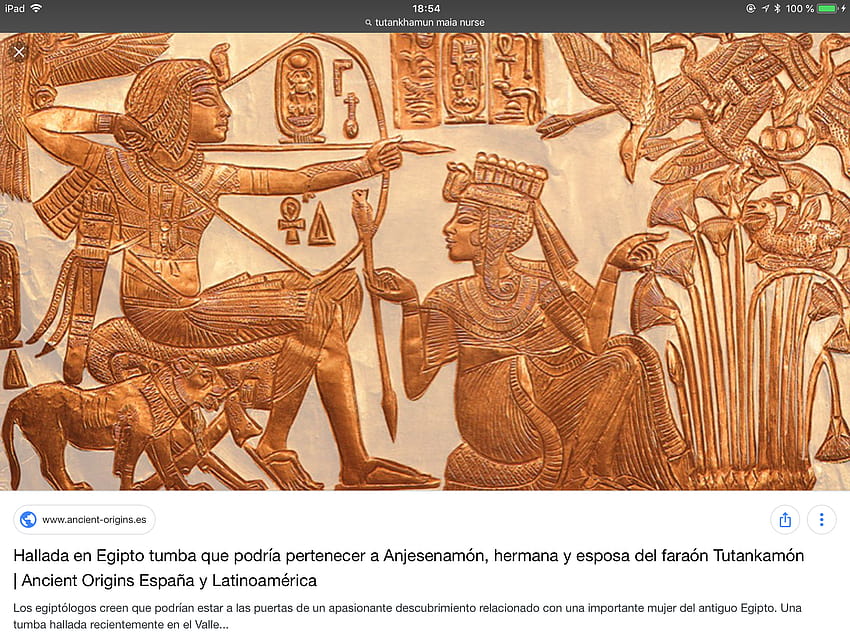 Il santuario d'oro di Tutankhamon raffigura Ankhesenamun prima di ankhesenpaaten Sfondo HD