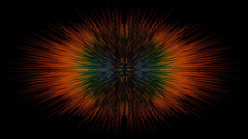 : Illusion, Symmetrical, Fireworks, symmetrical arts HD wallpaper