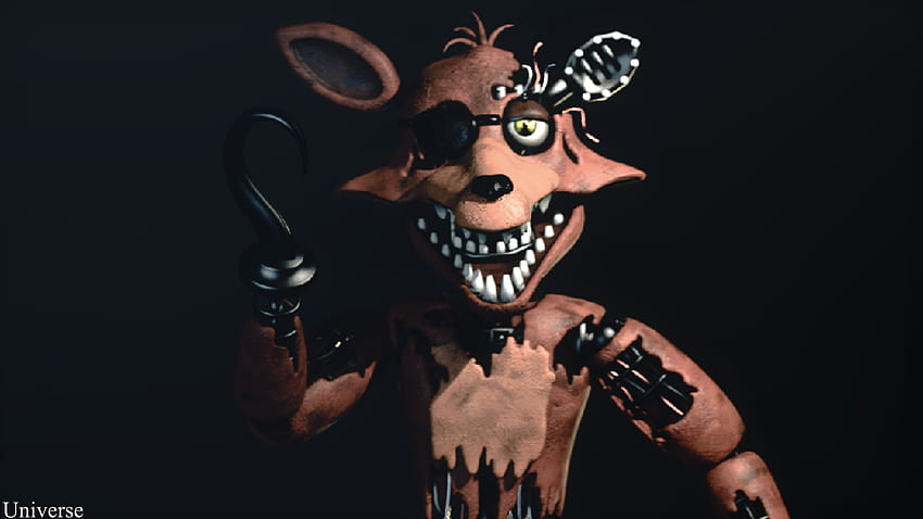 Withered Foxy Stylized Render ~SFM~ : fivenightsatfreddys HD wallpaper