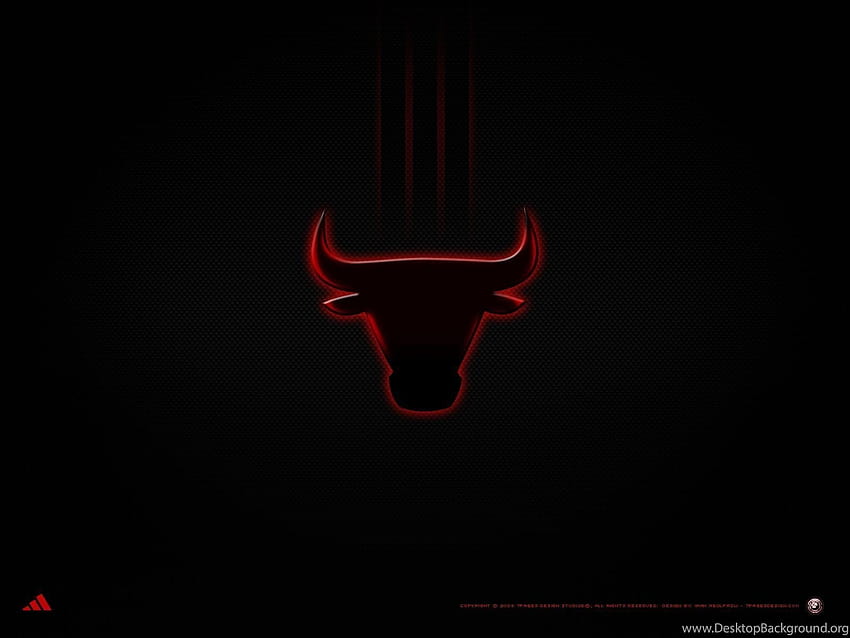 Chicago Bulls Backgrounds, black bulls logo HD wallpaper