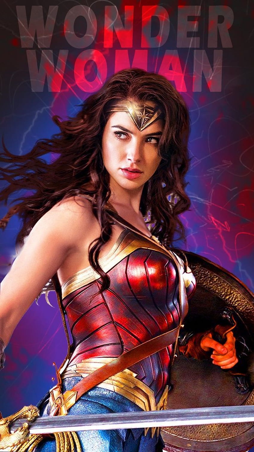 Плакат Wonder Woman, публикуван от Саманта Тремблей, постер на филм Wonder Woman HD тапет за телефон