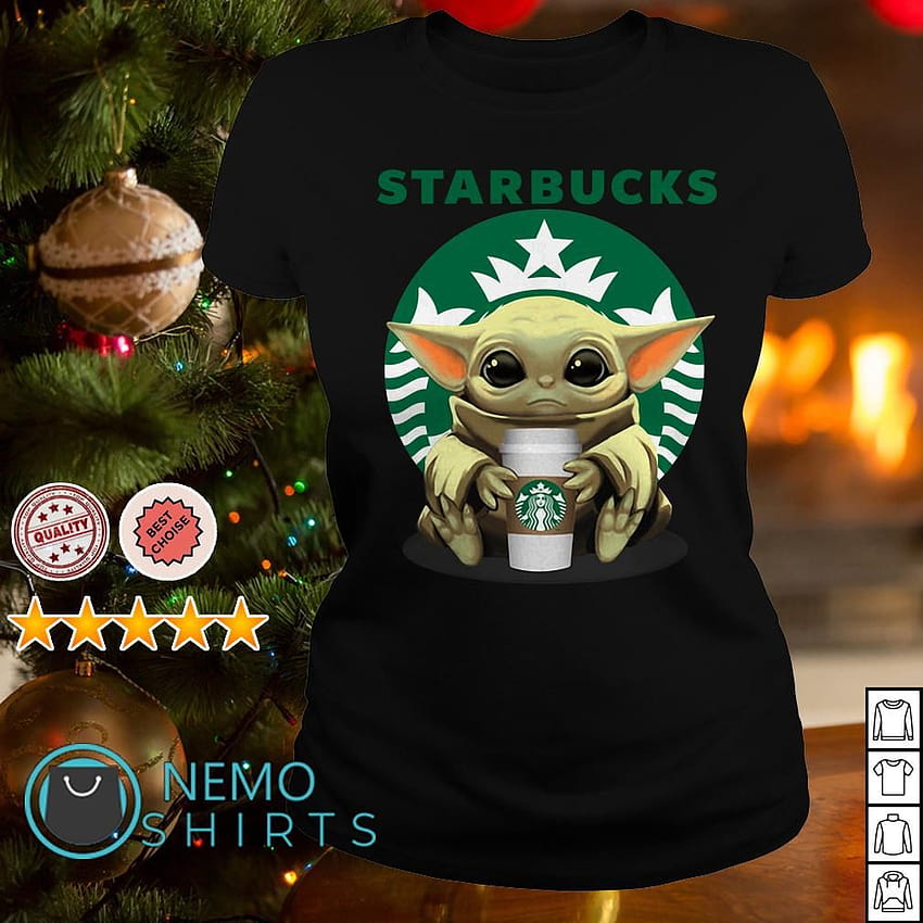Baby Yoda memeluk baju Starbucks, baby yoda meksiko wallpaper ponsel HD