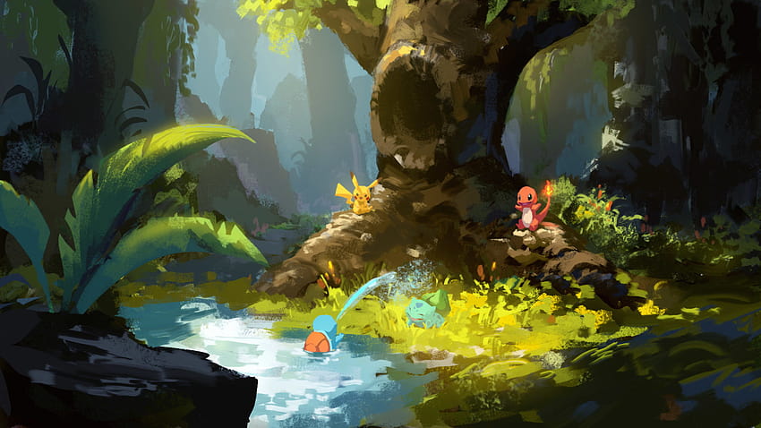 1366x768] Pokemon Forest :v : r/ HD wallpaper