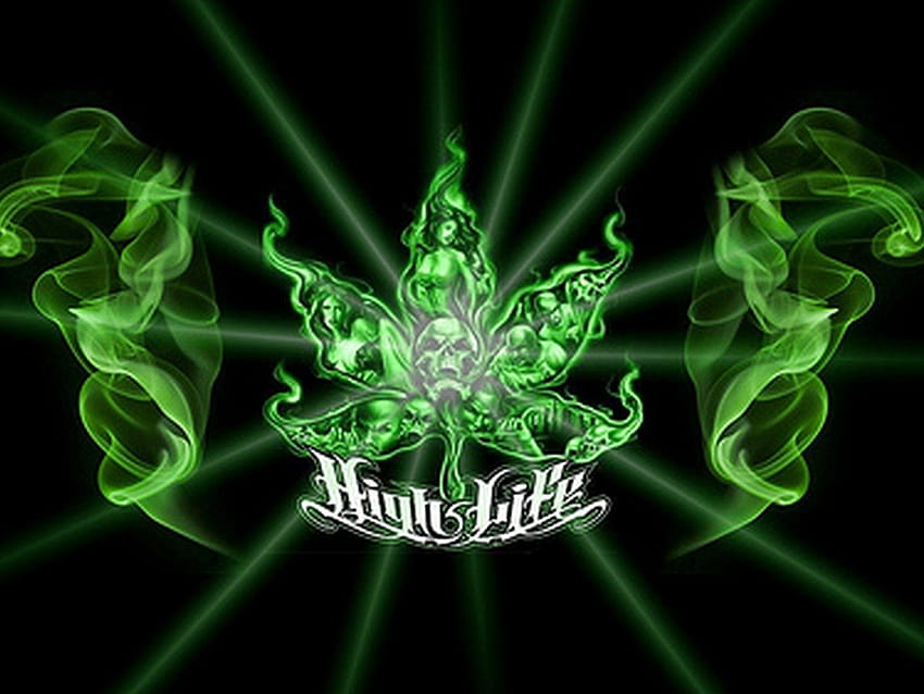High Life Weed กัญชา 3 มิติ วอลล์เปเปอร์ HD