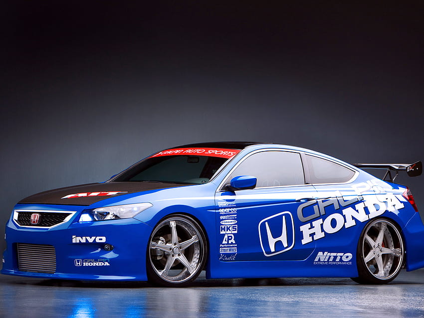 Blue Honda Civic Car / and Mobile Backgrounds HD wallpaper