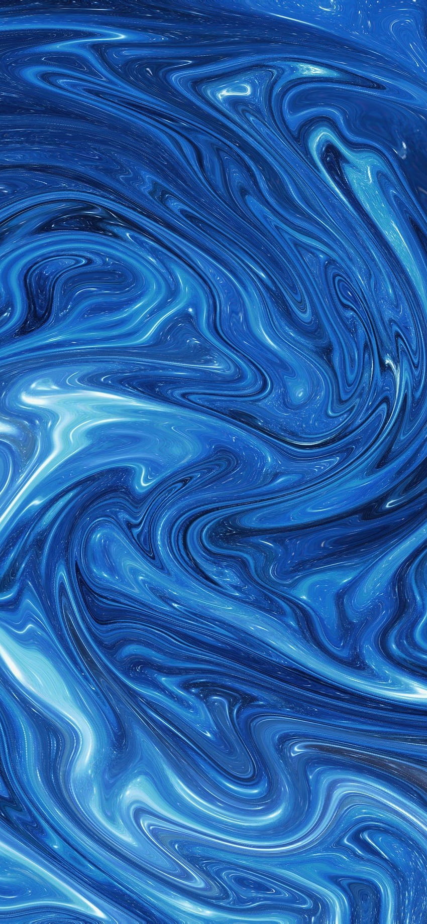 Abstrakte, blaue flüssige Mischung, Muster, Flüssigkeit iphone x HD-Handy-Hintergrundbild