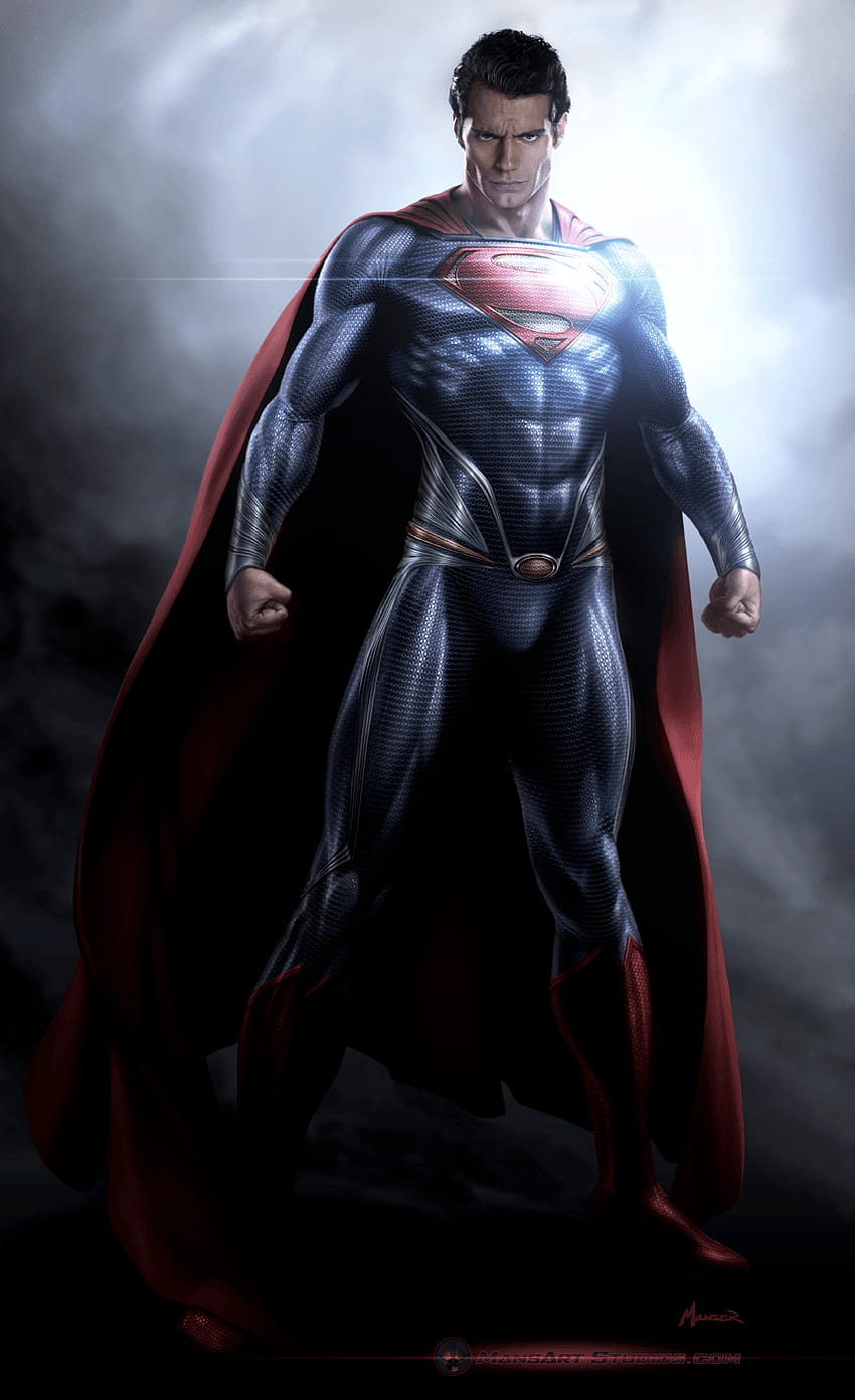 Супермен цяло тяло mansart 1400px HD тапет за телефон