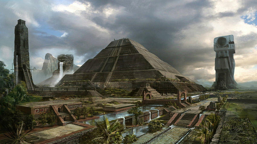 Die alte Maya-Zivilisation und HD-Hintergrundbild