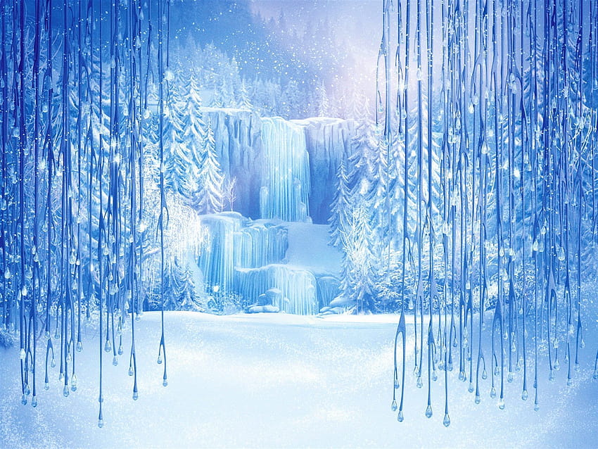 Леден замък, ледена кралица HD тапет